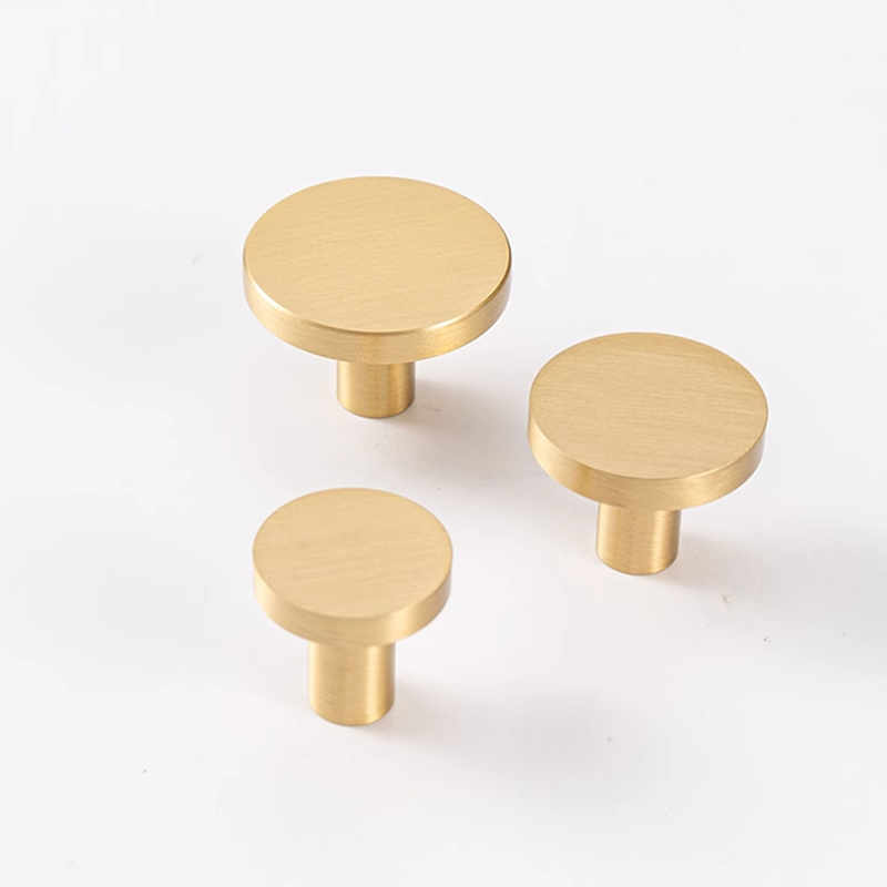 Drawer Pull Gold - Ronde messing keukenkast ladeknoppen gouden meubelkast