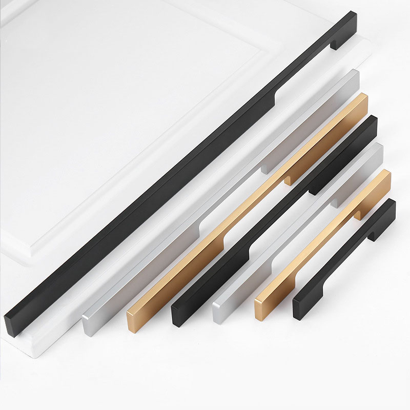 Drawer Pull Gold - Lange Garderobe Handvat Zwart Goud Zilver