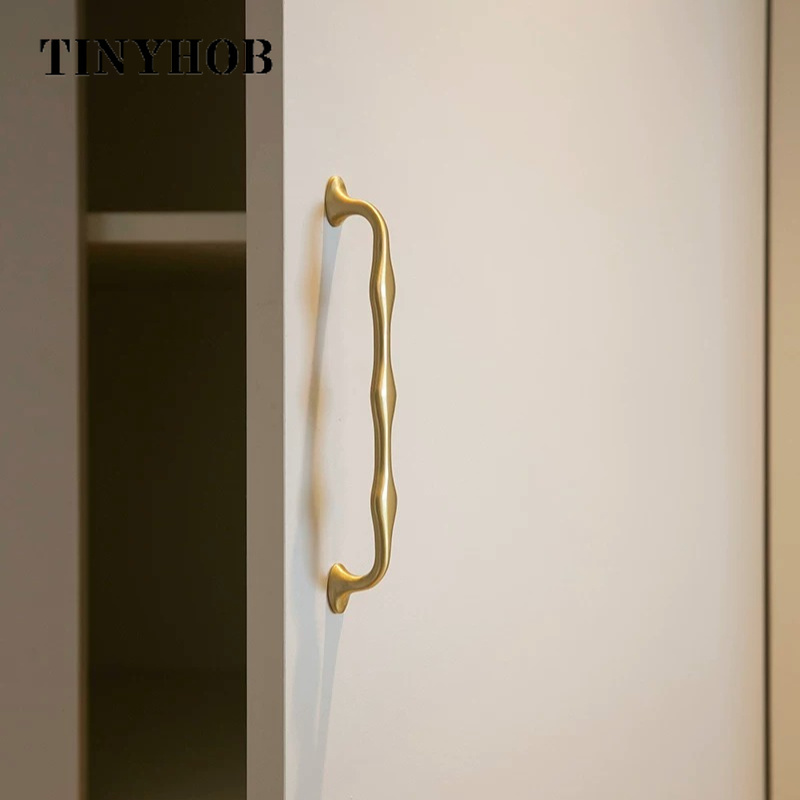 Drawer Pull Gold - TINYHOB Matte Goud Massief Messing Ladehandgrepen