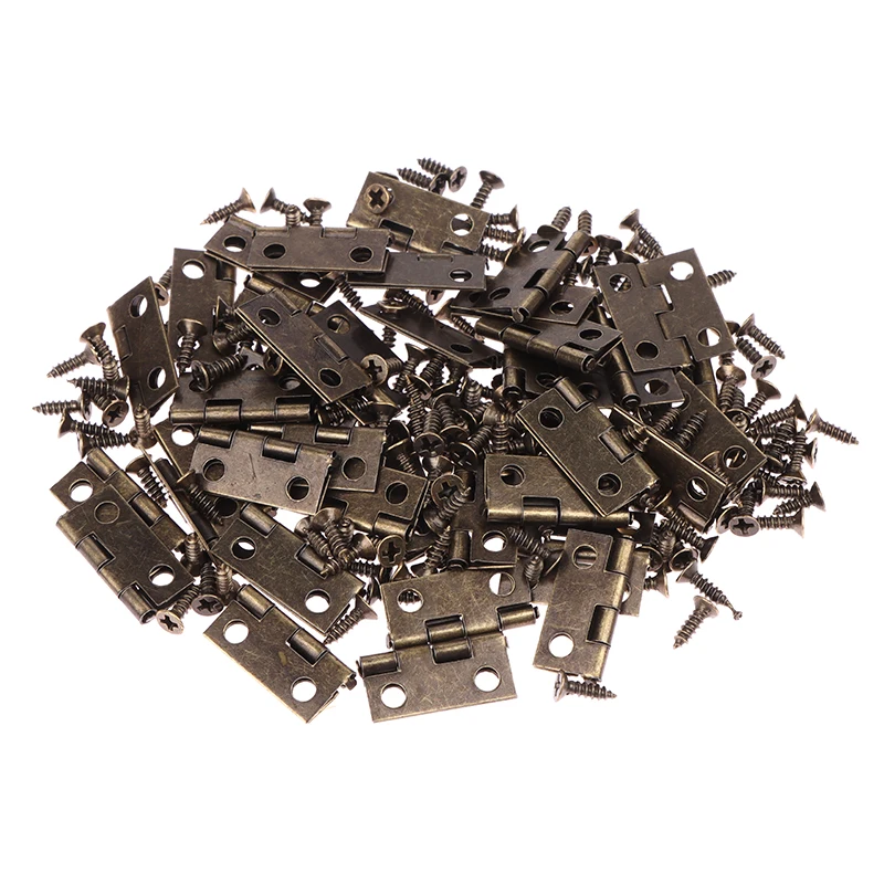 Furniture Hardware Black - 50 stks/doos Scharnieren + 200 Schroeven