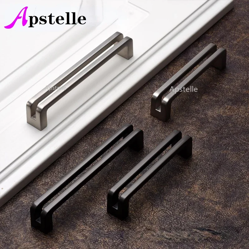 Furniture Hardware Black - Nieuwe Chinese Dubbele Handvat Deur Zinklegering