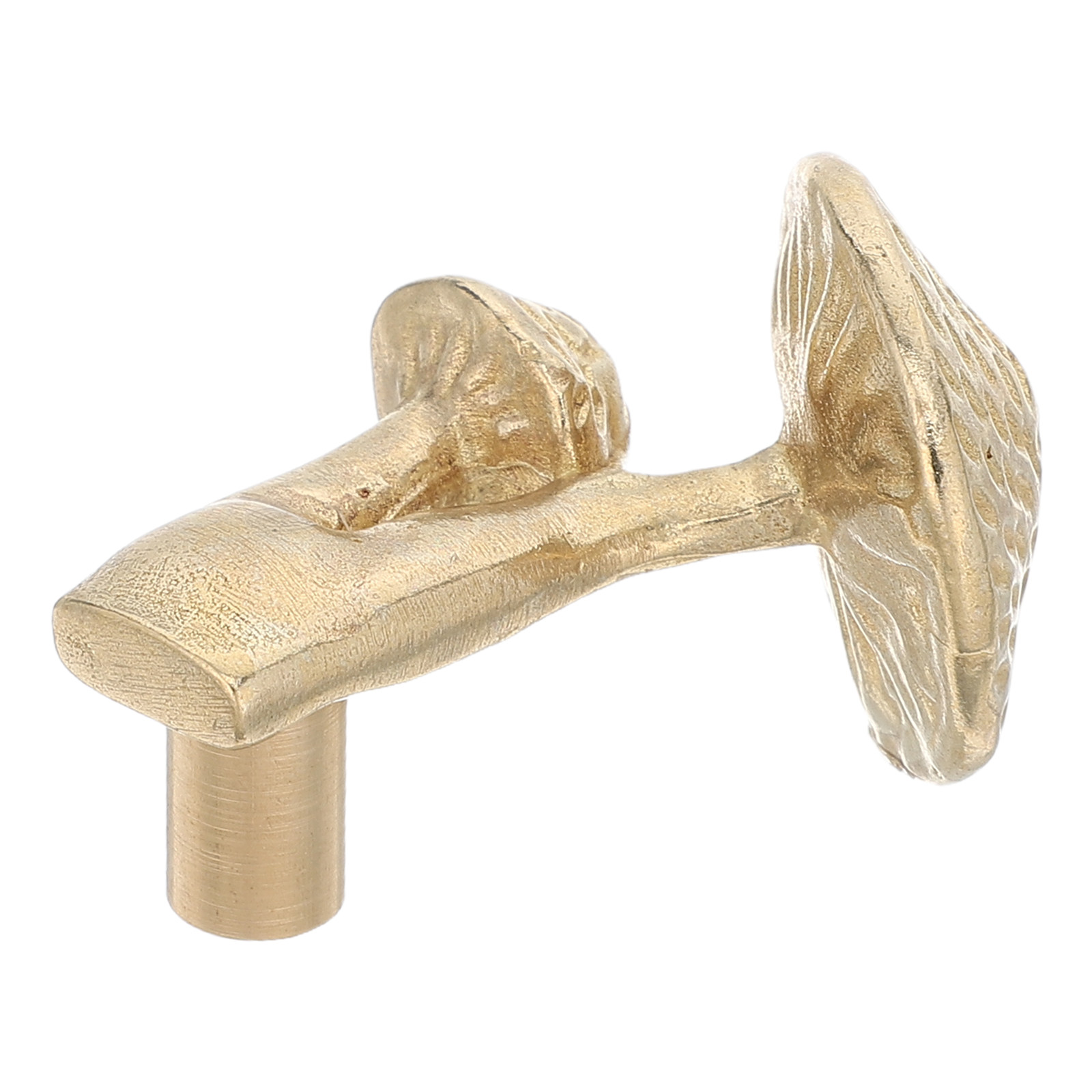 Drawer Pull Gold - Messing Paddenstoel Kastknop Vintage Goud Kleur