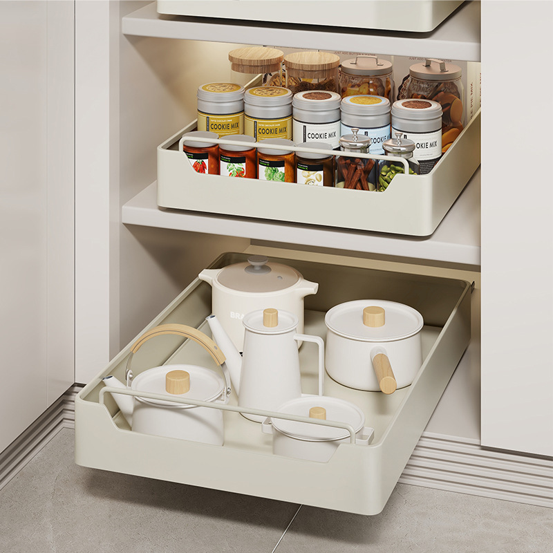 Drawer Slide Pair - Keukenopslag metalen houder met schuifrails Uittrekbare