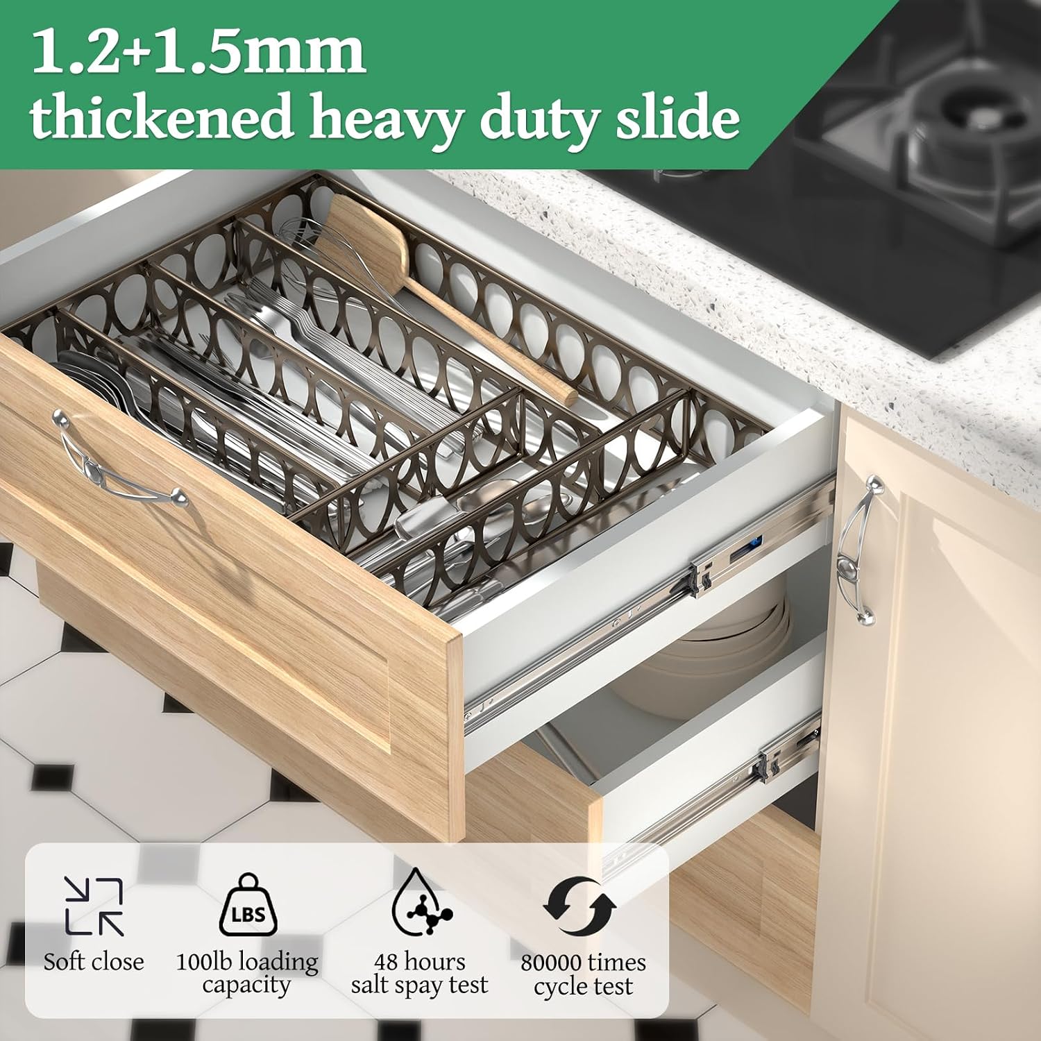 14 inch volledig uittrekbare s - Drawer Slide Pair recensie en prijs