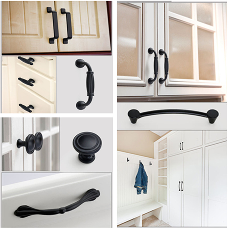Zwarte handgrepen voor meubelk - Furniture Hardware Restoration recensie en prijs