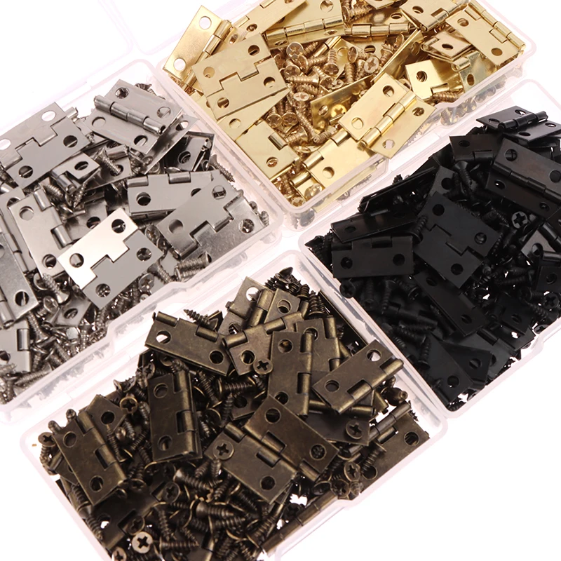 50 stks/doos Scharnieren + 200 - Furniture Hardware Black recensie en prijs