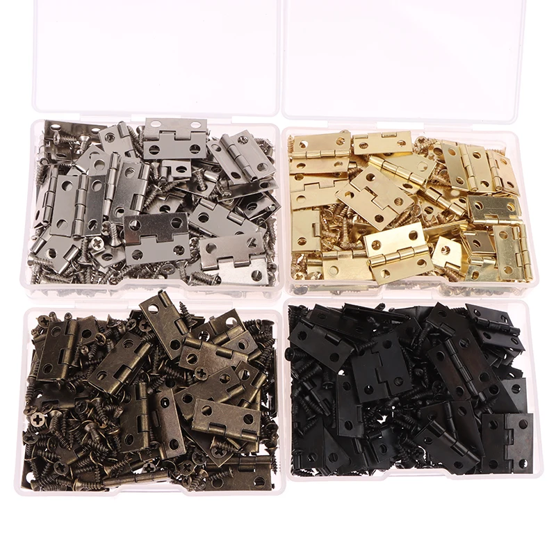 50 stks/doos Scharnieren + 200 - Furniture Hardware Black recensie en prijs