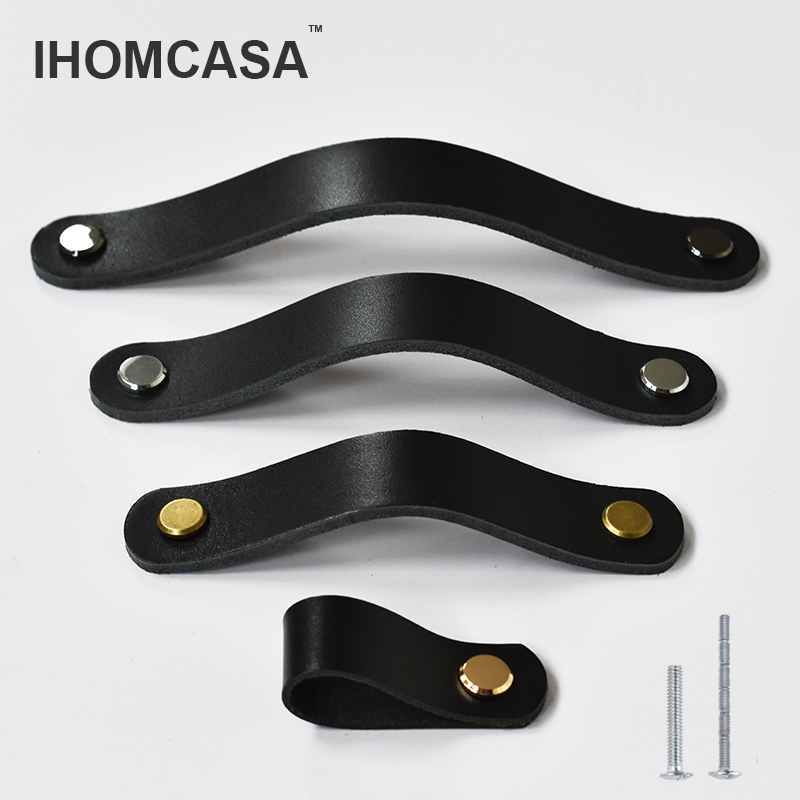 IHOMCASA Zwart Lederen Knoppen - Furniture Hardware Restoration recensie en prijs