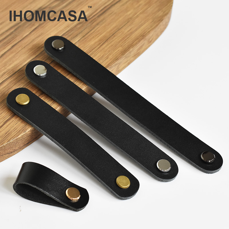 IHOMCASA Zwart Lederen Knoppen - Furniture Hardware Restoration recensie en prijs