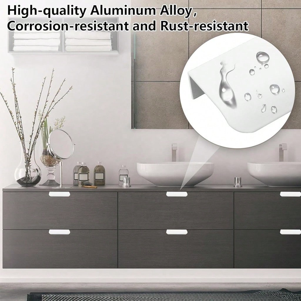 8-pack vingergrepen, metalen v - Furniture Hardware Restoration recensie en prijs