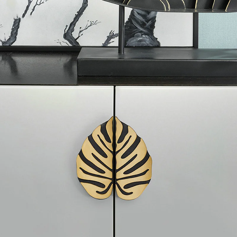 Blad Handvat Zwart Goud Blader - Drawer Pull Gold recensie en prijs