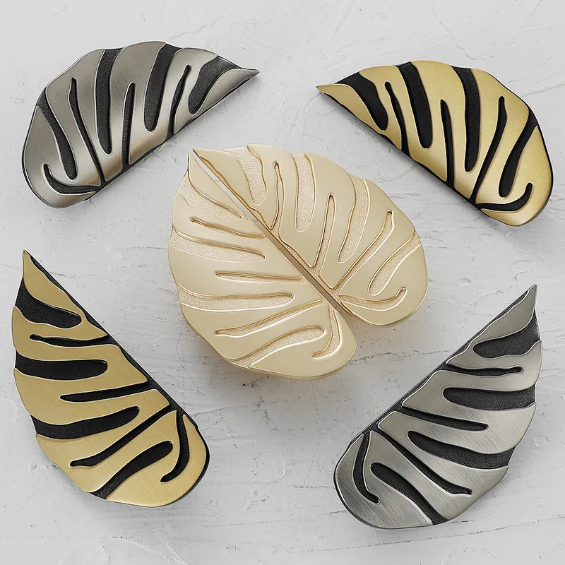 Blad Handvat Zwart Goud Blader - Drawer Pull Gold recensie en prijs