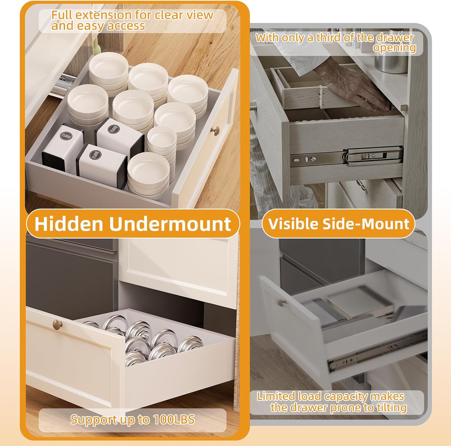 21 inch onderbouw soft-close l - Drawer Slide Pair recensie en prijs
