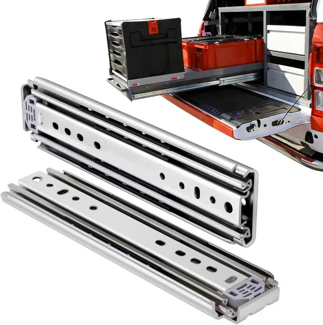 48 inch zware zijmontage ladeg - Drawer Slide Pair recensie en prijs
