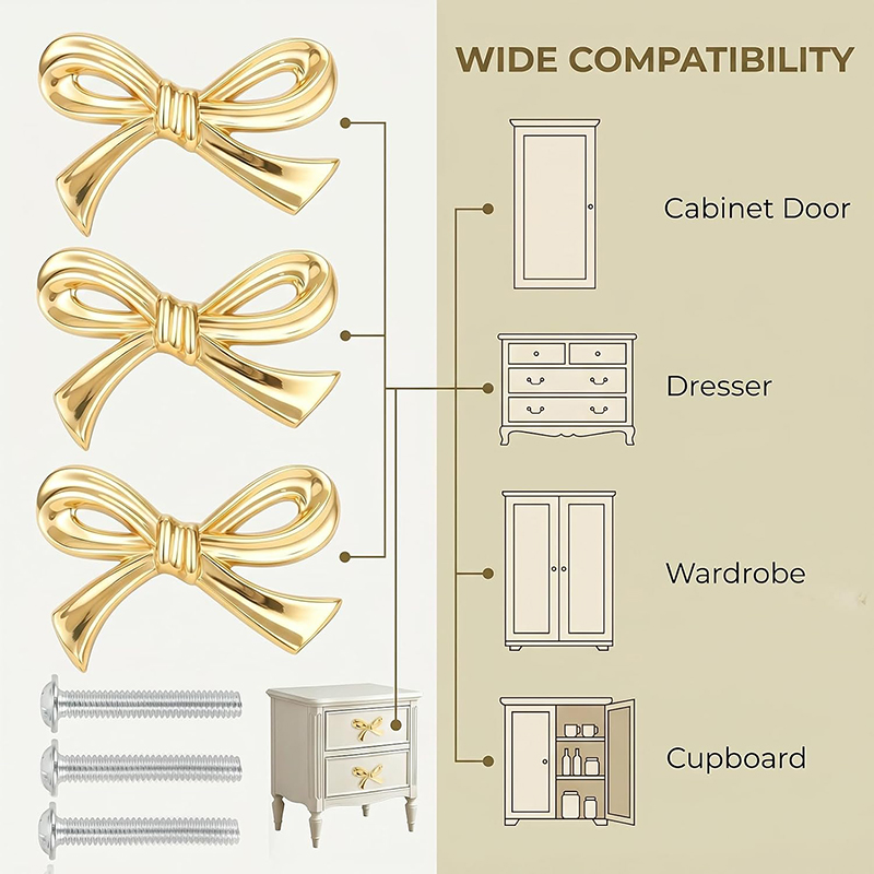 2/4/8 Stuks Boogvorm Lade Knop - Drawer Pull Gold recensie en prijs