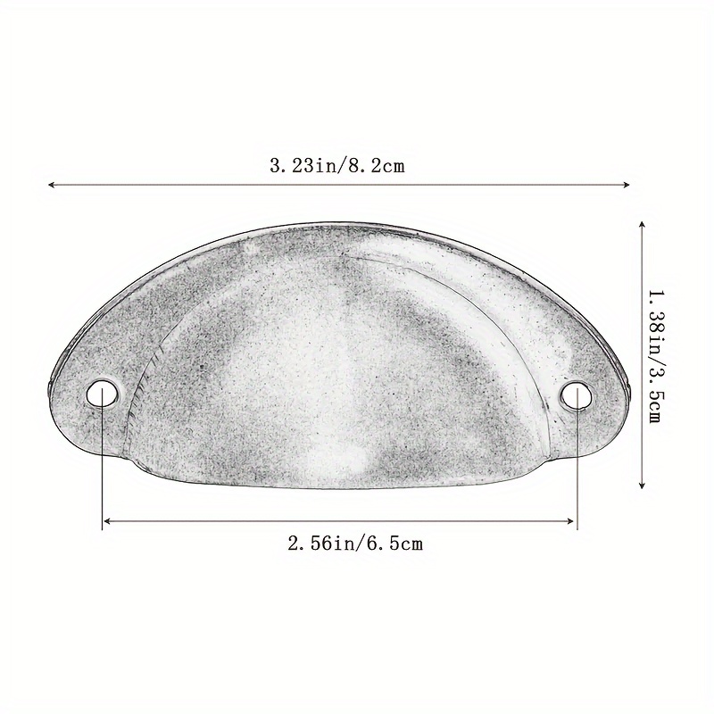 6 metalen handgrepen, ladeknop - Furniture Hardware Items recensie en prijs