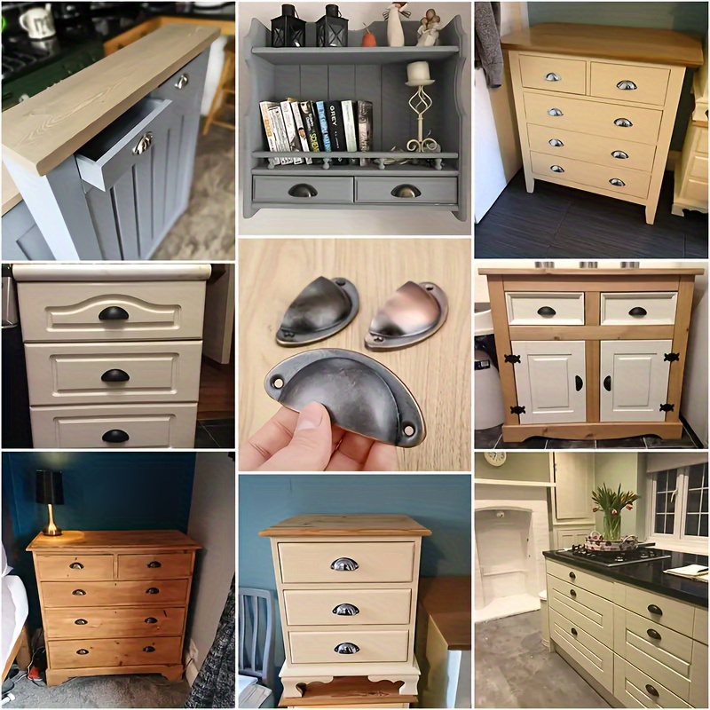 6 metalen handgrepen, ladeknop - Furniture Hardware Items recensie en prijs