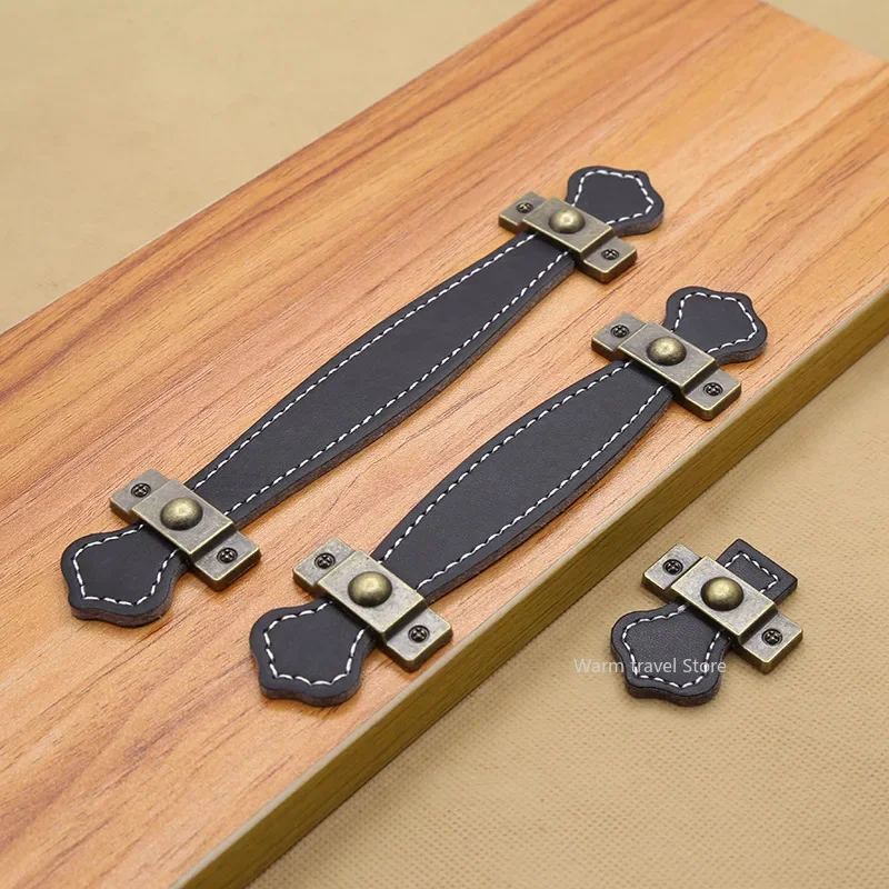 1 stuks lederen handvat tas ha - Furniture Hardware Black recensie en prijs