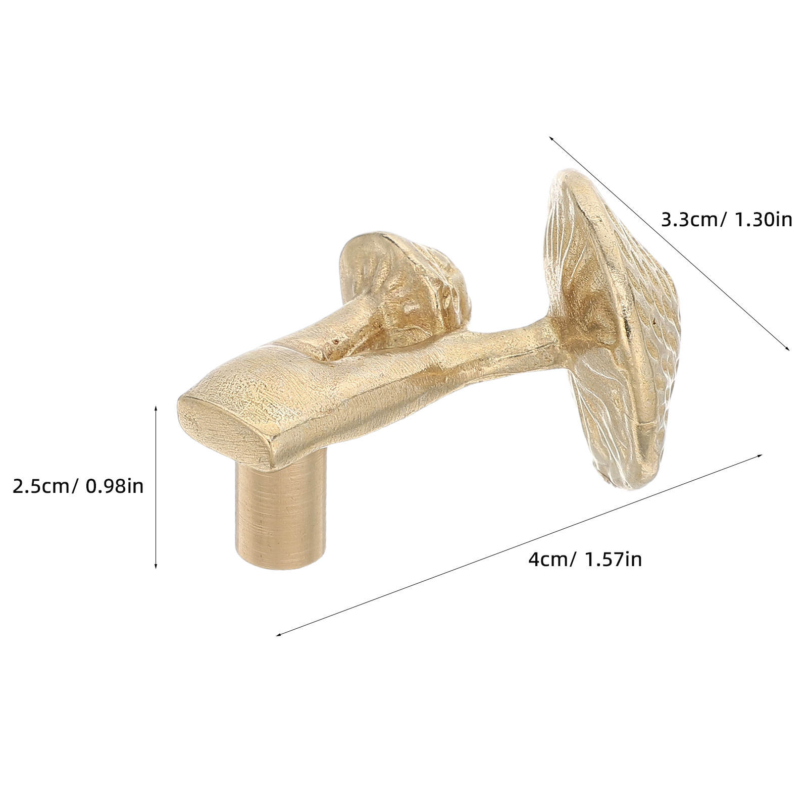 Messing Paddenstoel Kastknop V - Drawer Pull Gold recensie en prijs